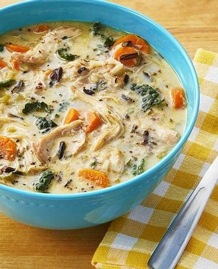 Instant Pot Creamy Chicken and Wild Rice Soup