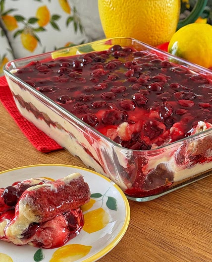 🍒🔥Meggyes tiramisu