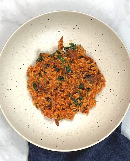 Mexican Brown Rice with Chorizo