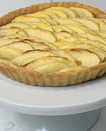 Thin French Apple Tart for Two