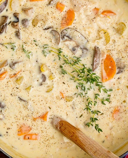 Creamy Chicken and Mushroom Soup