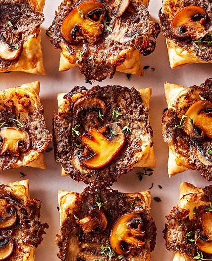 Upside-Down Cream Of Mushroom Tartlets