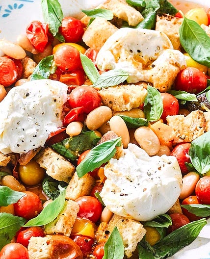 Roasted Tomato and Burrata Salad