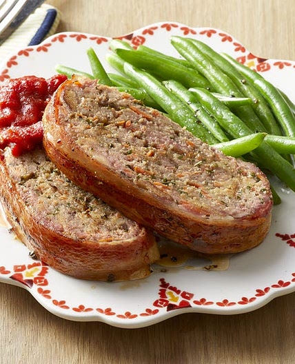 Bacon-Wrapped Meatloaf