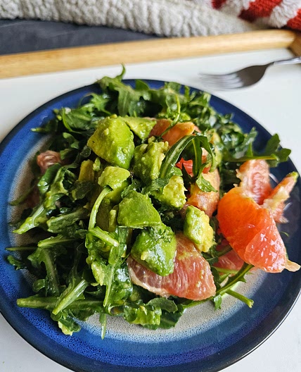 Arugula, Avocado, and Grapefruit Salad