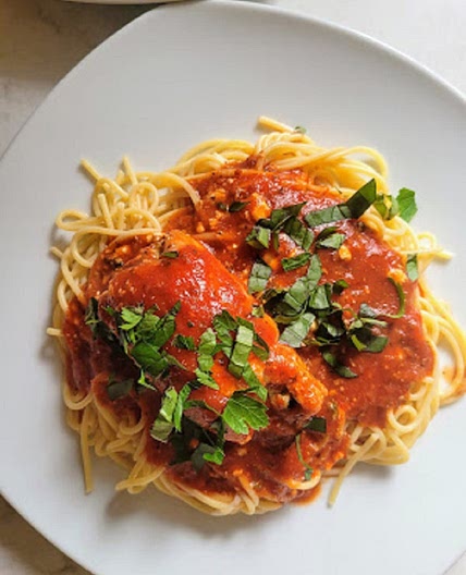 Chicken Roulade with Pasta