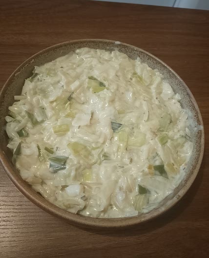 Orzo poireaux et poisson