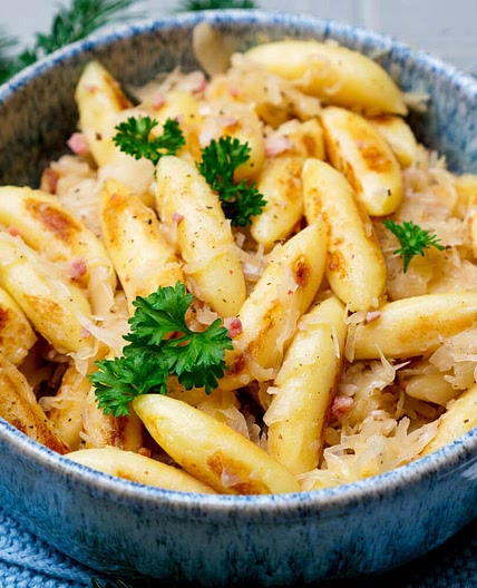 Schupfnudeln Sauerkraut Speck 