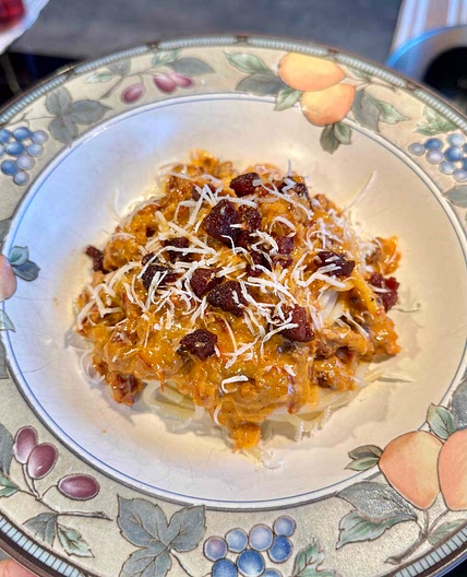 Pâtes crème chorizo 