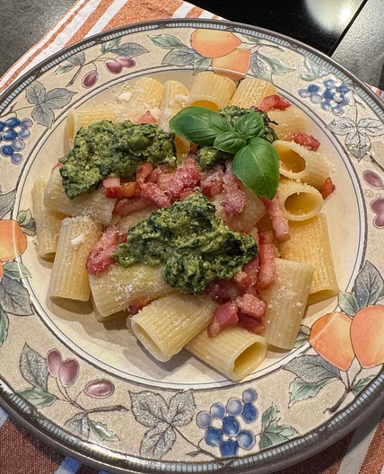 Pâtes pesto (pistache)
