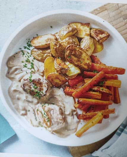 Schweinemedaillons mit Honig-Karöttchen