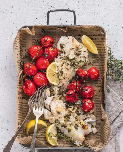 Mediterranean Roasted Cod - Keto Fish Recipe - Diet Doctor