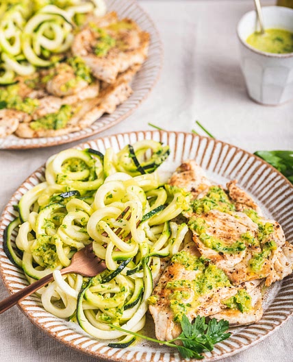Chimichurri Chicken with Zoodles - Keto Recipe - Diet Doctor