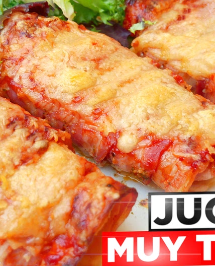 Pechuga POLLO al HORNO SUPER JUGOSA! 🧀🥓 ¡Con queso y bacón!