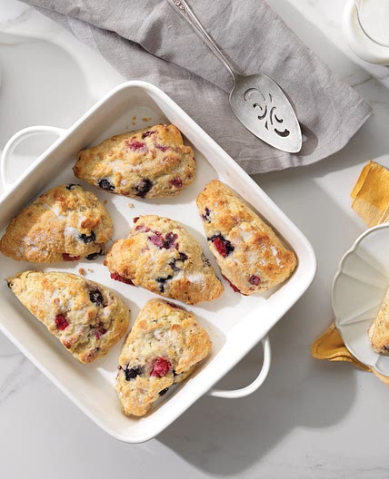 Triple Berry Oatmeal Scones Recipe