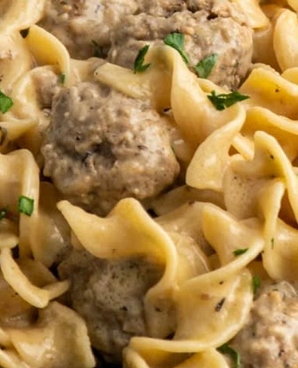 Slow Cooker Meatballs & Gravy