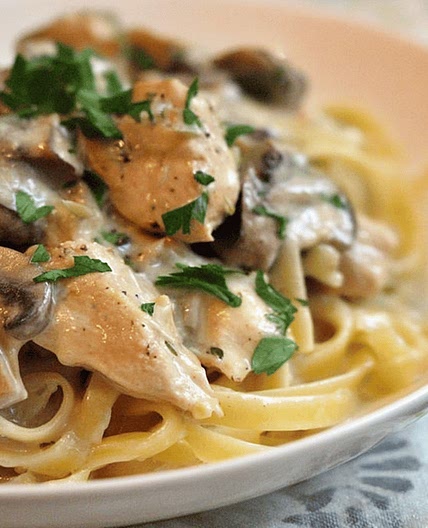 Chicken Mushroom Fettuccine Recipe - Tent Trail Camping