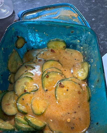 Cucumber salad - citrus and chilli