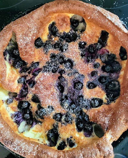 Blueberry Dutch Baby Breakfast