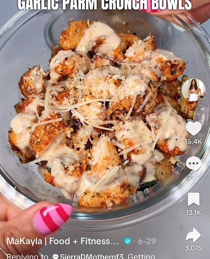 Garlic Parm Crunch Bowls