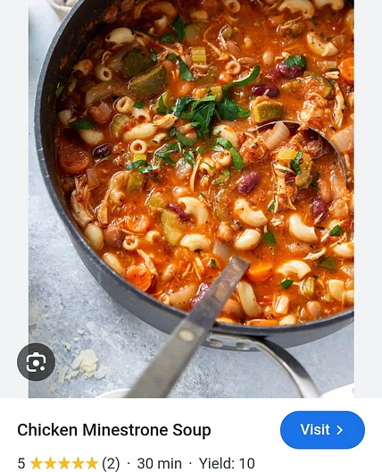 Chicken Minestrone Soup