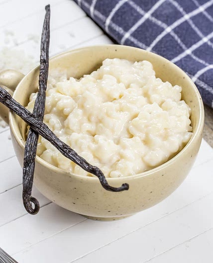 Riz au lait à la vanille