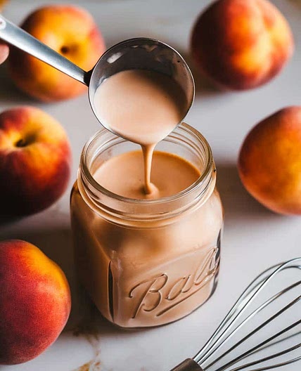 Peach Cobbler Coffee Creamer - Bean Leaf Cup