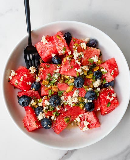 Vegan Watermelon Salad with Mint
