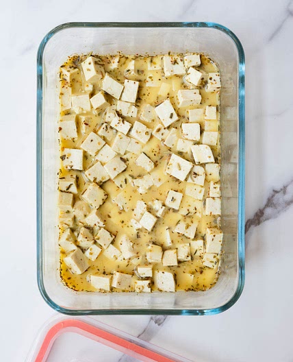 Tofu Feta (Oil-Free)