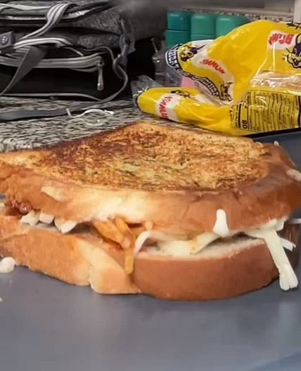 Spaghetti Grilled Cheese