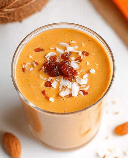 Vegan Carrot Cake Smoothie Recipe - Tent Trail Camping