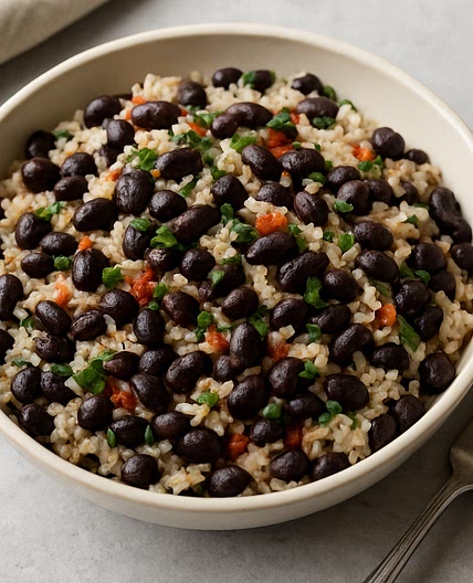 Slow Cooker Black Beans and Rice