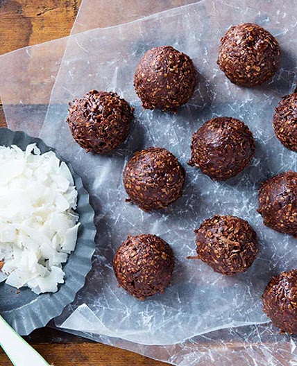 No Bake Chocolate Coconut Balls Recipe