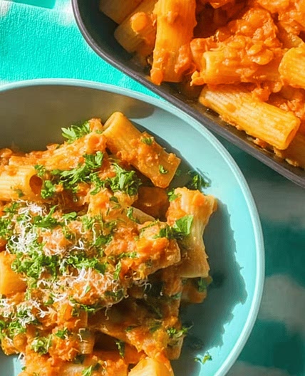Lentil Sweet Potato Pasta Sauce Recipe - Tent Trail Camping