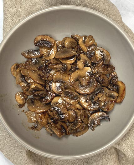 Sauteed Mushrooms with Shallot & Lemon Juice