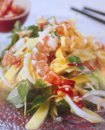 Mango Salad with prawns
