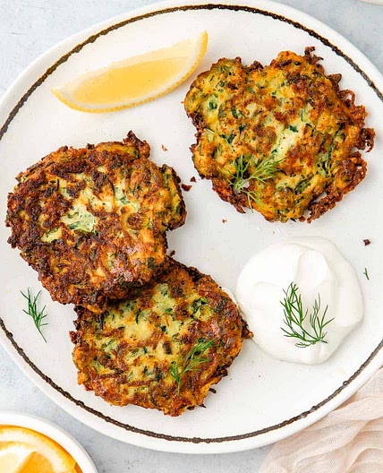 Kolokithokeftedes - Greek Zucchini Fritters