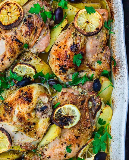 Greek Chicken and Potatoes