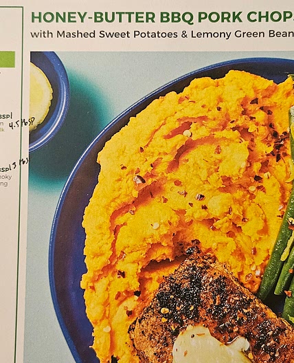 Hello Fresh - Honey butter BBQ pork chops