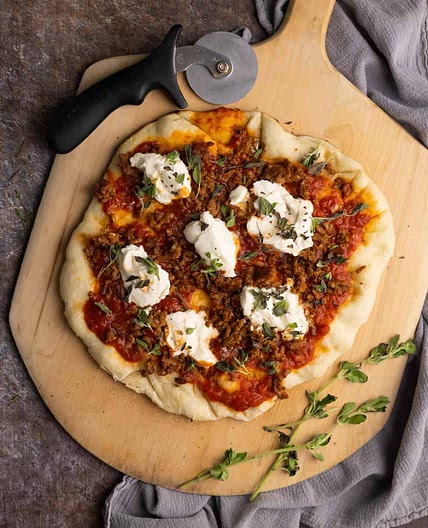 Pizza on the Grill {with a stone}