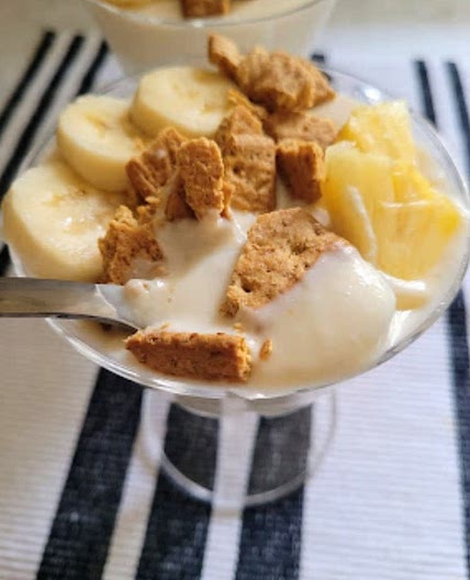 Healthy Banana Pineapple Pudding