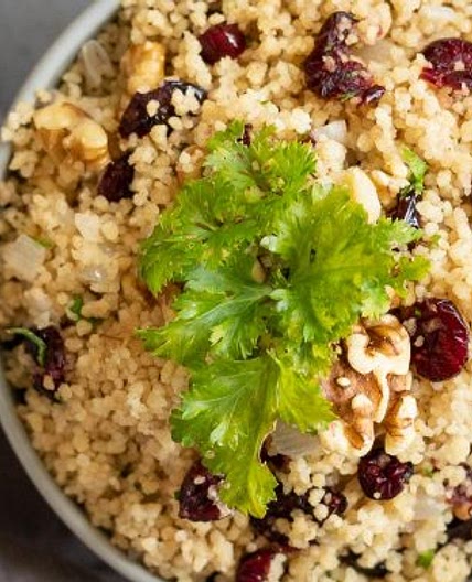Spiced Cranberry Walnut Couscous