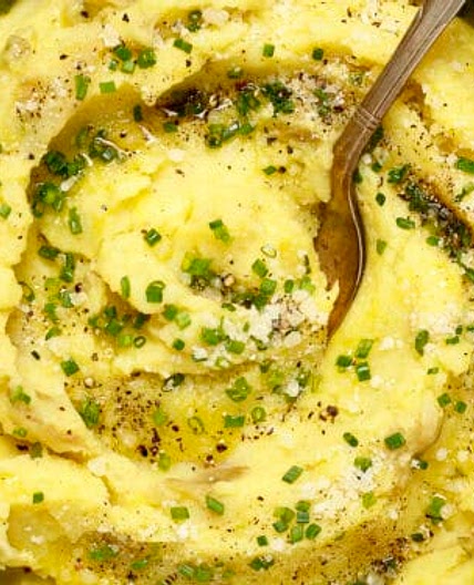 Parmesan Mashed Potatoes with Olive Oil