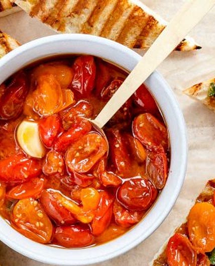 Stovetop Cherry Tomato Confit