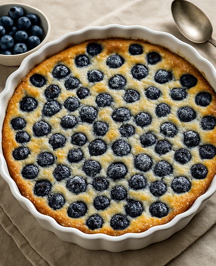Clafoutis mit Blaubeeren