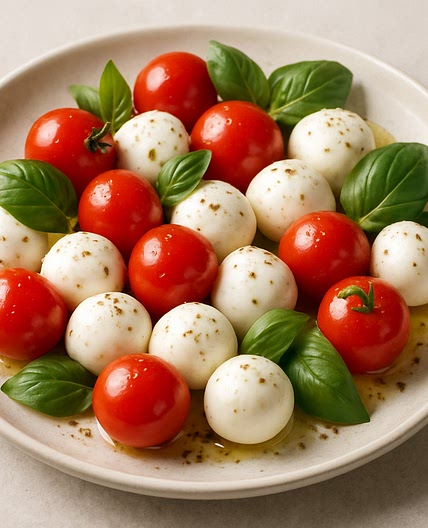 Tomaten Mozzarella Kugeln