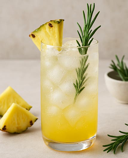 Ananas-Rosmarin Sparkler