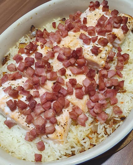 Gratinierter Lachs
