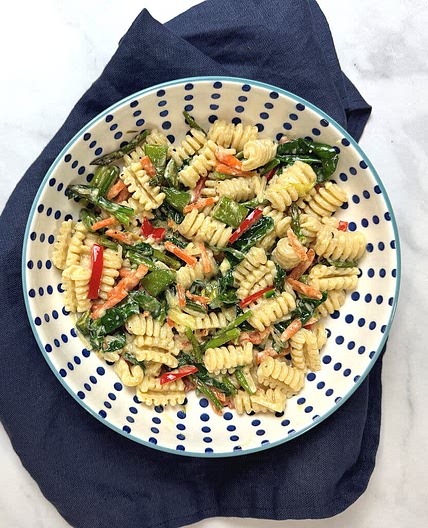 Pasta Primavera with Mascarpone