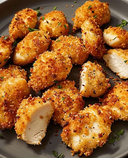 Air Fryer Ranch-Crusted Chicken Bites